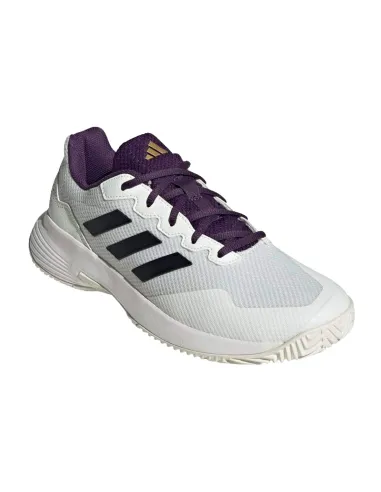 Adidas GameCourt 2 White Purple Aurora Sneakers | Padel Sneakers Pa...
