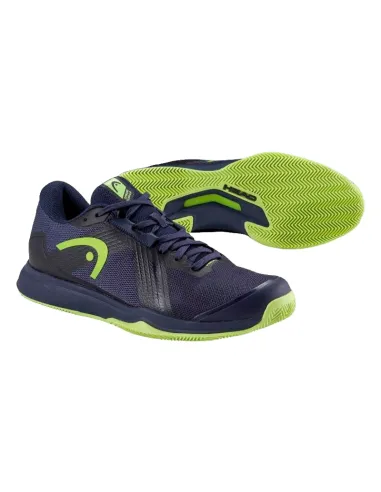 Scarpe da ginnastica Head Sprint Team 4.0 Clay blu navy e lime | Sc...
