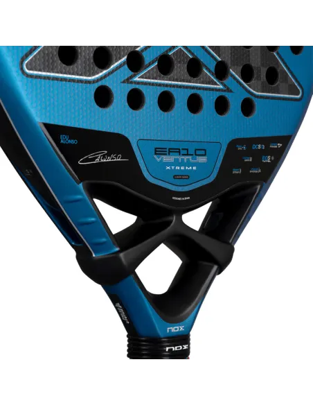 Raquete de padel Nox EA10 Ventus Attack 12K XTREM 2026 de Edu Alons...