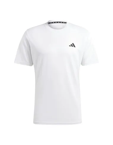T-shirt Adidas Essentials Base Blanc Noir | Vêtements de padel pour...