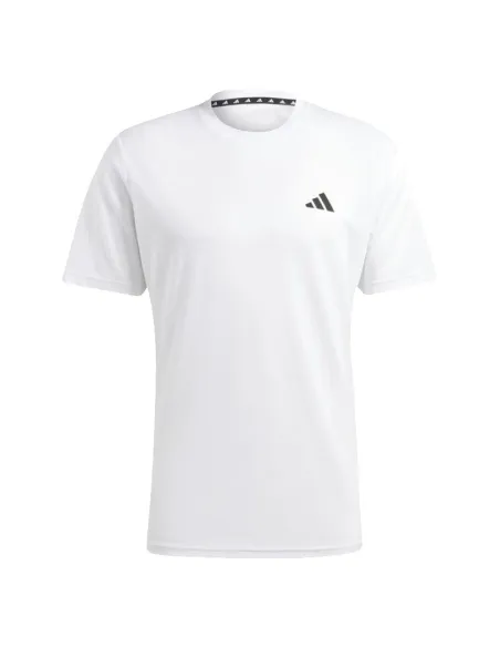 Camiseta Adidas Essentials Base Branca Preta | Roupas de padel masc...