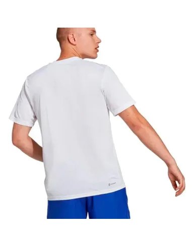 Adidas Essentials Base White Black T-shirt | Men's padel clothing