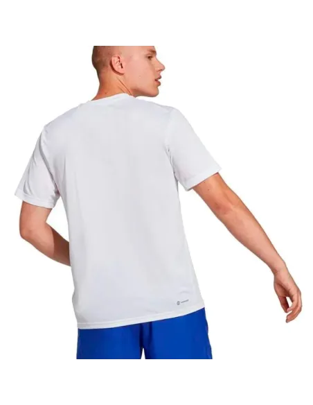 Maglietta Adidas Essentials Base bianca nera | Abbigliamento da pad...