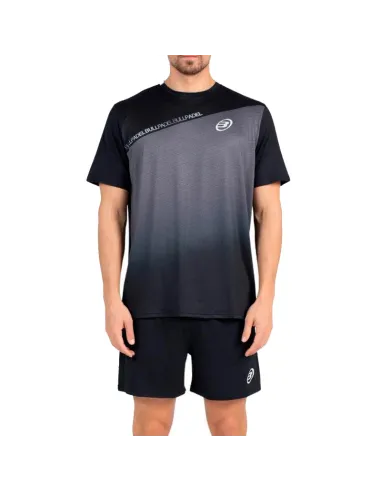 Camiseta preta Bullpadel Summit | Roupas de padel masculinas
