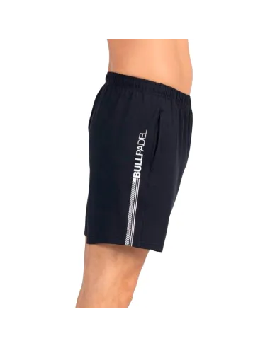Shorts pretos de desempenho Bullpadel | Roupas de padel masculinas
