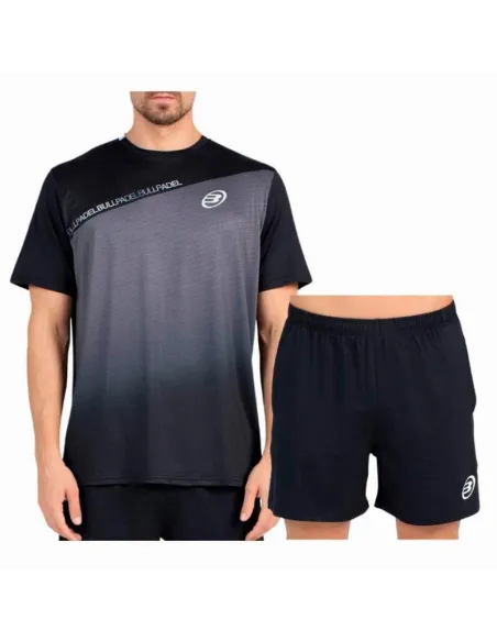 Conjunto Bullpadel Summit Performance Preto | Roupas de padel mascu...
