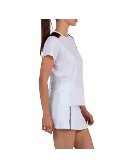 Bullpadel Adventure W Weißes T-Shirt | Padel-Bekleidung für Damen