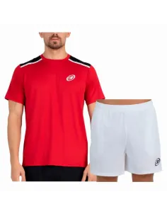 Bullpadel Adventure Performance Cherry White Set | Men's padel clot...