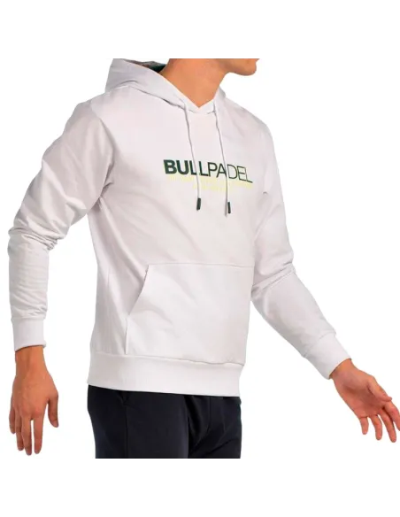 Sweat-shirt blanc Bullpadel Boyen | Vêtements de padel pour hommes