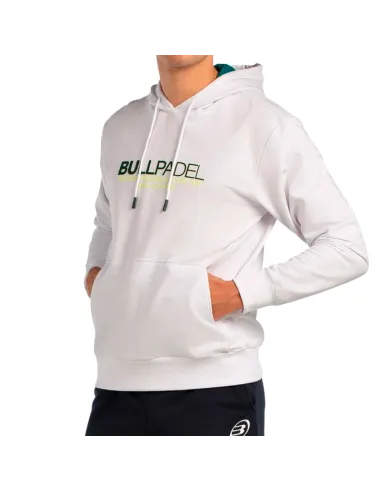 Bullpadel Boyen White Sweatshirt | Men's padel clothing Men's padel...