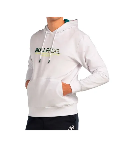 Bullpadel Boyen Weißes Sweatshirt | Padel-Bekleidung für Herren