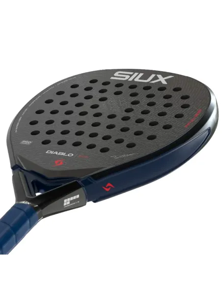 Raquette de padel Siux Tino Libaak Diablo Pro 2026 Bleu Nuit | Raqu...