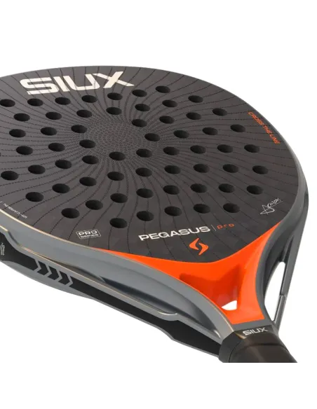 Pala de pádel Siux Alex Chozas Pegasus Pro 2026 Lava Orange