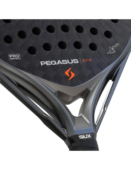 Pala de pádel Siux Alex Chozas Pegasus Pro 2026 Storm Grey