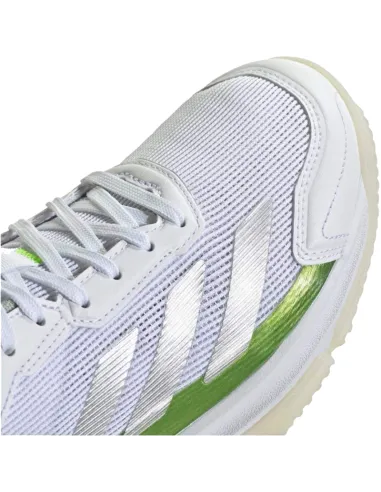 Scarpe da padel Adidas Courtquick bianche argento verdi da donna | ...
