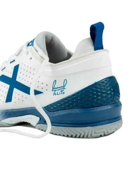 Baskets Munich Tolito Atomik 52 blanc bleu | Chaussures de padel