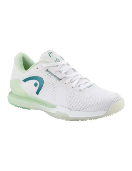 Head Sprint Pro 4.0 White Green Women's Sneakers | Women's padel shoes