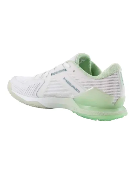 Baskets Head Sprint Pro 4.0 blanches et vertes pour femmes | Chauss...