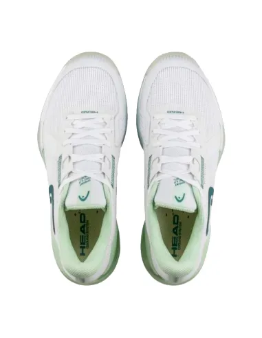 Tênis feminino Head Sprint Pro 4.0 branco e verde | Sapatos de pade...
