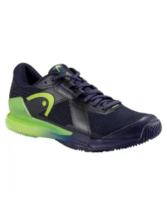 Head Sprint Pro 4.0 Padel Shoes Navy Blue Lime | Men's padel shoes ...