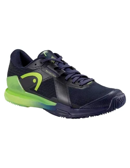 Head Sprint Pro 4.0 Padel Shoes Navy Blue Lime | Men's padel shoes ...