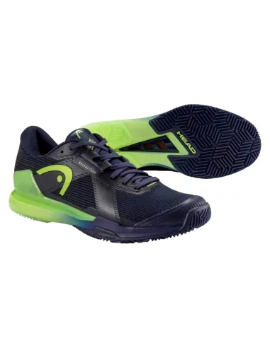 Chaussures de padel Head Sprint Pro 4.0 bleu marine citron vert | C...