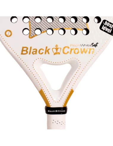 Raquette de padel Black Crown Piton White Soft 2025 | Raquettes de ...