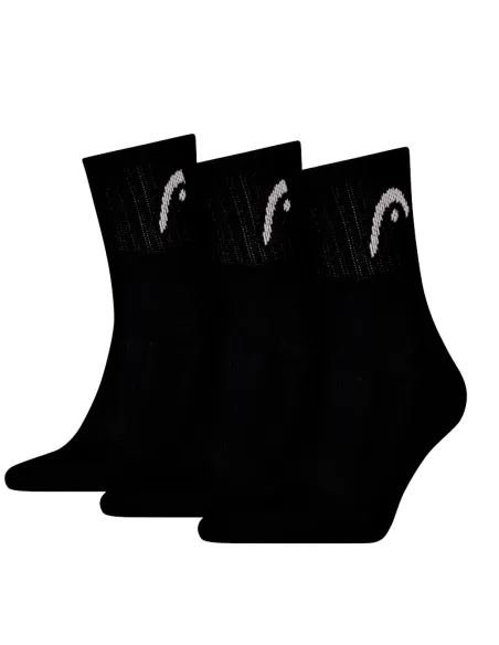 Chaussettes courtes noires Head Tennis 3P Club | Début