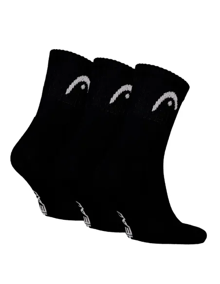 Chaussettes courtes noires Head Tennis 3P Club | Début