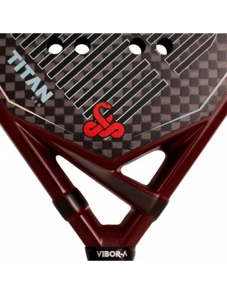 Pala de pádel Vibora Titan 12K Rojo 2026