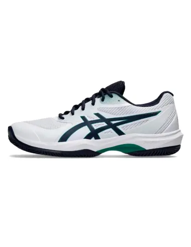 Baskets Asics Game FF Clay blanches et bleues nuit | Chaussures de ...