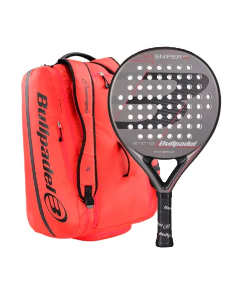 Pacchetto Padel Bullpadel Sniper CTRL Grigio + Borsa Padel XPLO BP2...
