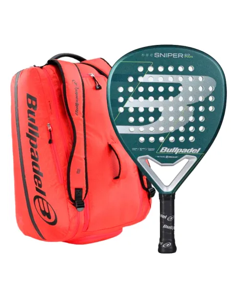 Mochila para Padel Bullpadel Sniper Power Azul + Bolsa para Padel X...