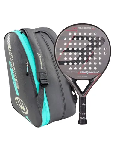 Padel-Rucksack Bullpadel Sniper Grau + Padel-Tasche BPP25015 | Pade...
