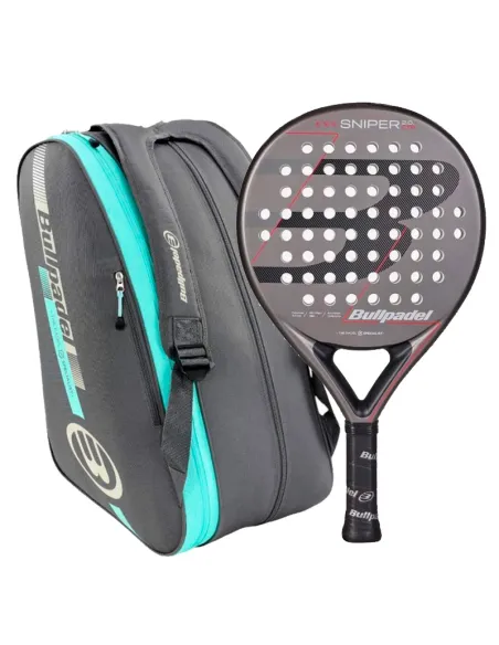Padel-Rucksack Bullpadel Sniper Grau + Padel-Tasche BPP25015 | Pade...