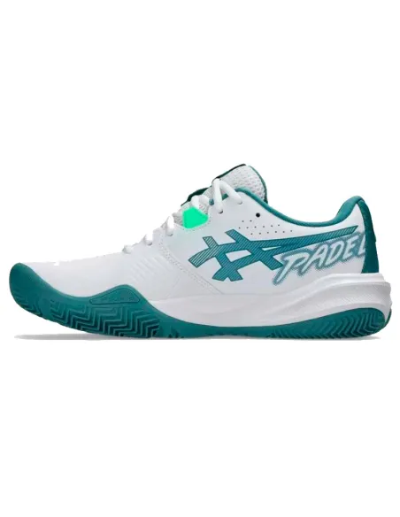 Zapatillas Asics Gel Challenger 15 Padel Blanco Verde Pino