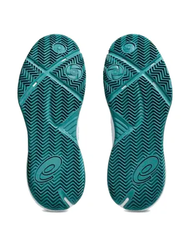 Zapatillas Asics Gel Challenger 15 Padel Blanco Verde Pino