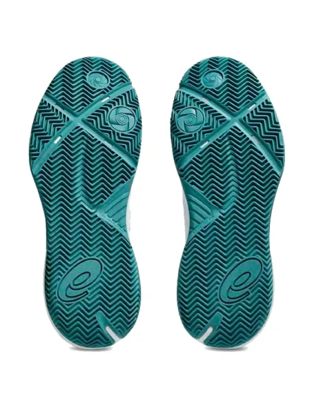 Zapatillas Asics Gel Challenger 15 Padel Blanco Verde Pino