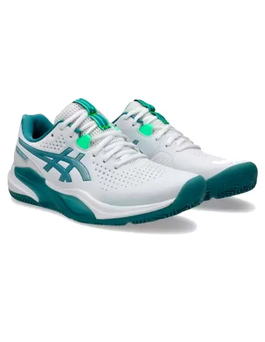 Chaussures de padel Asics Gel Challenger 15 Blanc Pin Vert | Chauss...