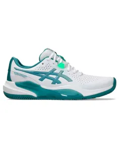 Asics Gel Challenger 15 Padel Shoes White Pine Green | Men's padel ...