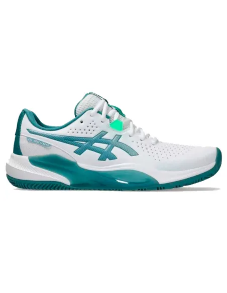 Zapatillas Asics Gel Challenger 15 Padel Blanco Verde Pino