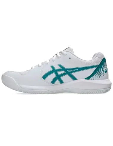 Zapatillas Asics Gel Dedicate 8 Padel Blanco Verde Pino