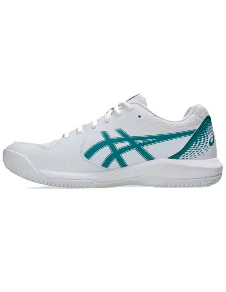 Zapatillas Asics Gel Dedicate 8 Padel Blanco Verde Pino