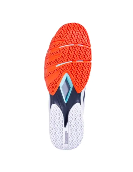 Tênis Babolat Juan Lebron Jet Premura 3 Branco e Laranja | Padel Tênis