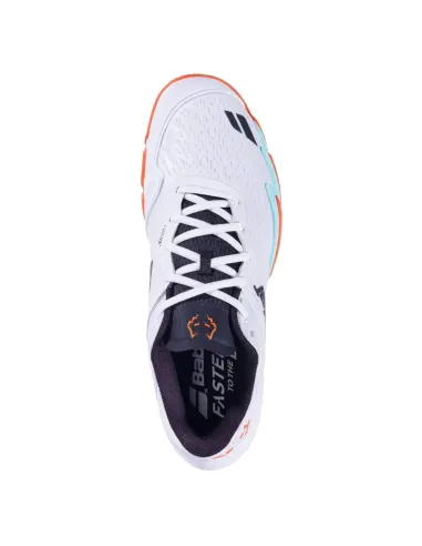 Babolat Juan Lebron Jet Premura 3 Weiß-Orange Sneaker | Padel-Schuhe