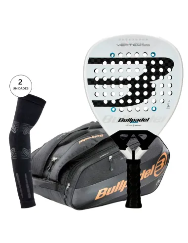 Padel-Paket Bullpadel Vertex 05 Juan Tello + Vertex Paletero + Flok...
