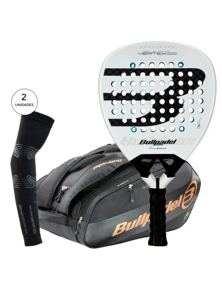 Padel-Paket Bullpadel Vertex 05 Juan Tello + Vertex Paletero + Flok...