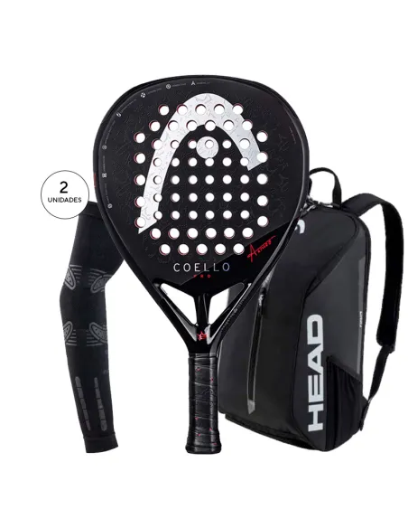 Padel Pack Head Coello Pro + Head Backpack + Floky | Padel Packs Pa...