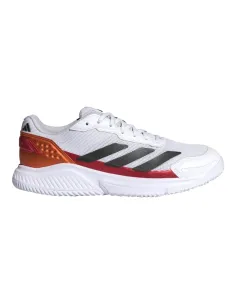 Tênis de Padel Adidas Courtquick Branco Vermelho Cobre | Sapatos de...