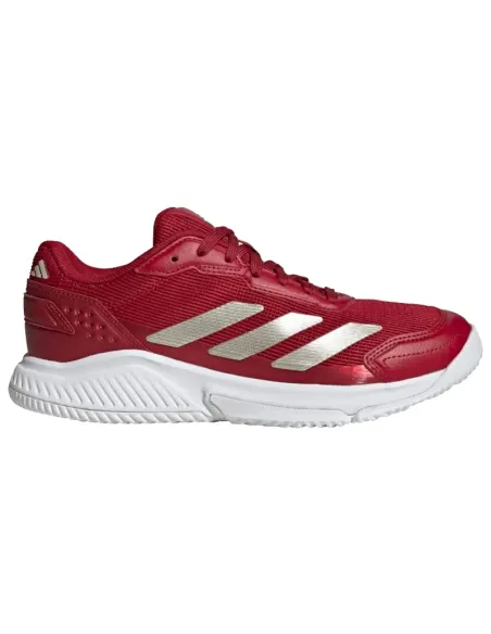 Tênis de padel Adidas Courtquick vermelho feminino | Sapatos de pad...